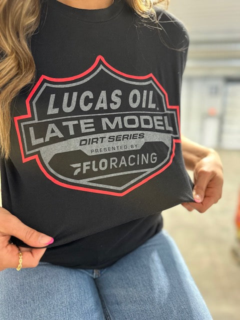 LUCAS OIL - Grayscale Shadow Tee