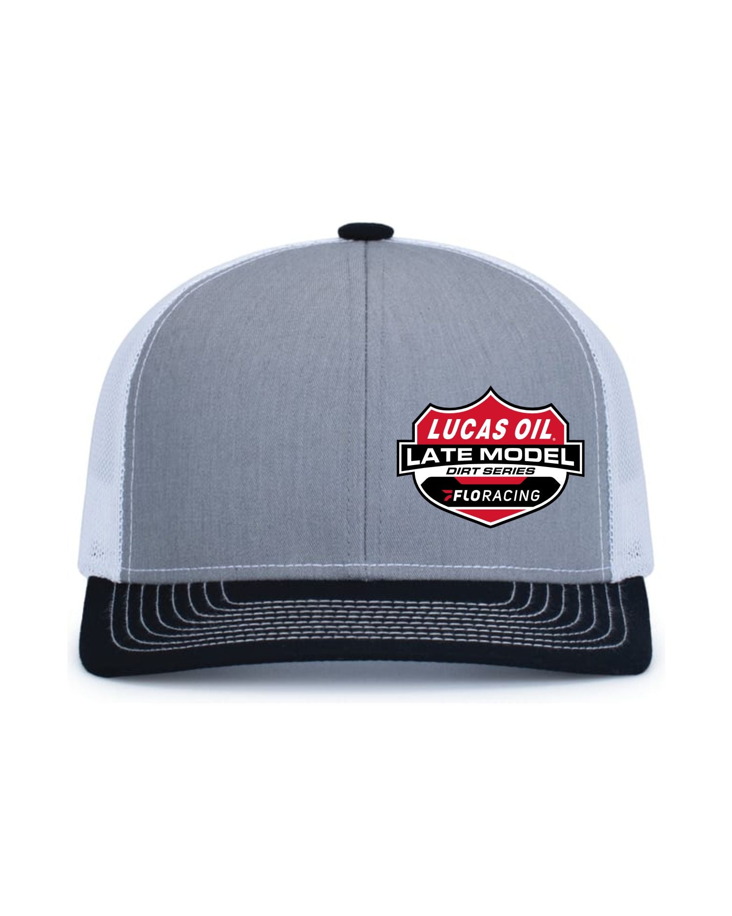 LUCAS OIL - Logo Pacific Trucker Hat - Heather Grey / White / Black