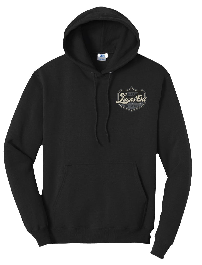 LUCAS OIL - Monotone Script Car Design Hoodie