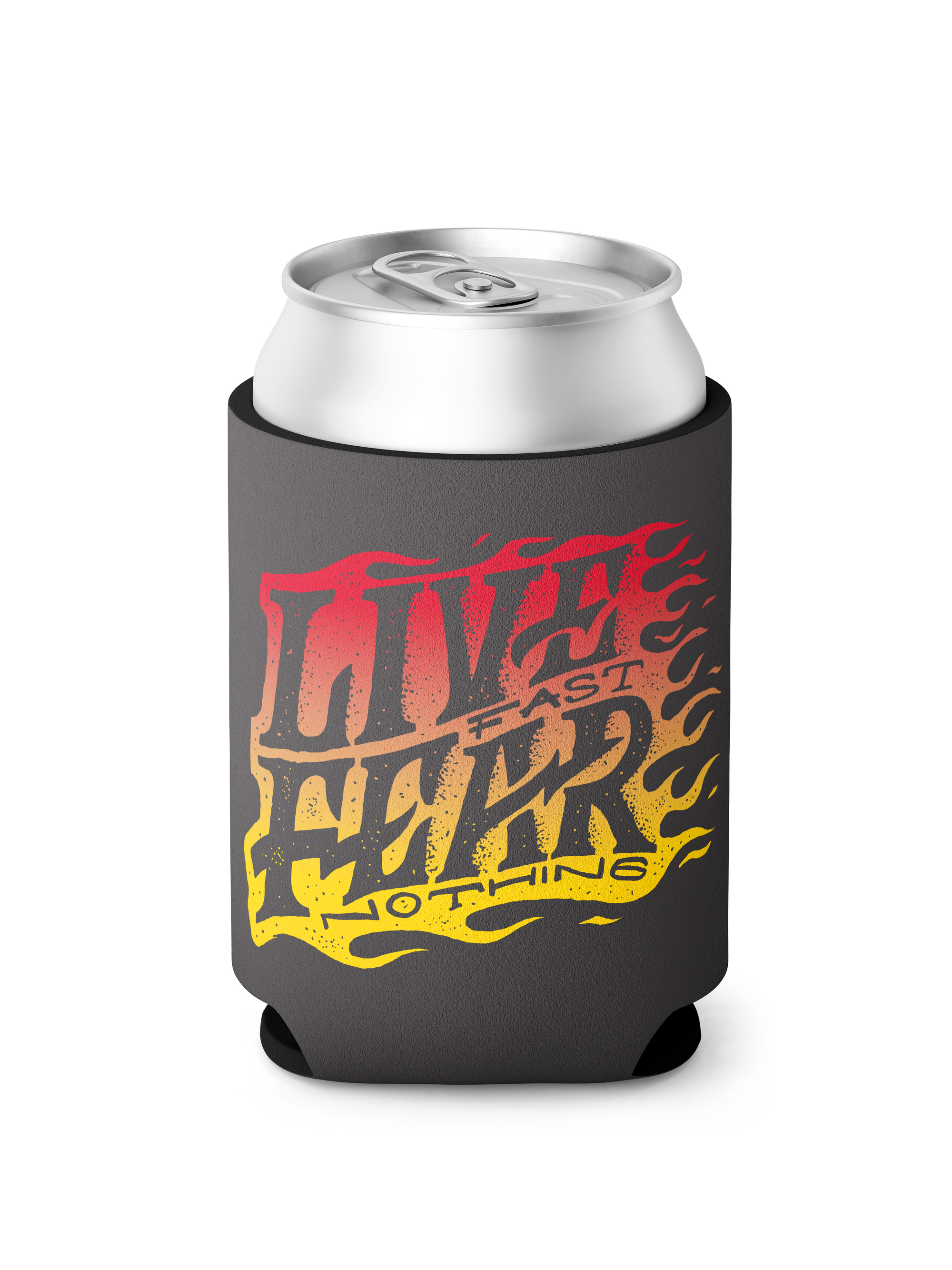 Live Fast Flames Koozie