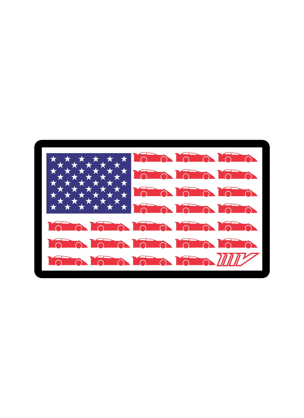 Late Model Flag Sticker