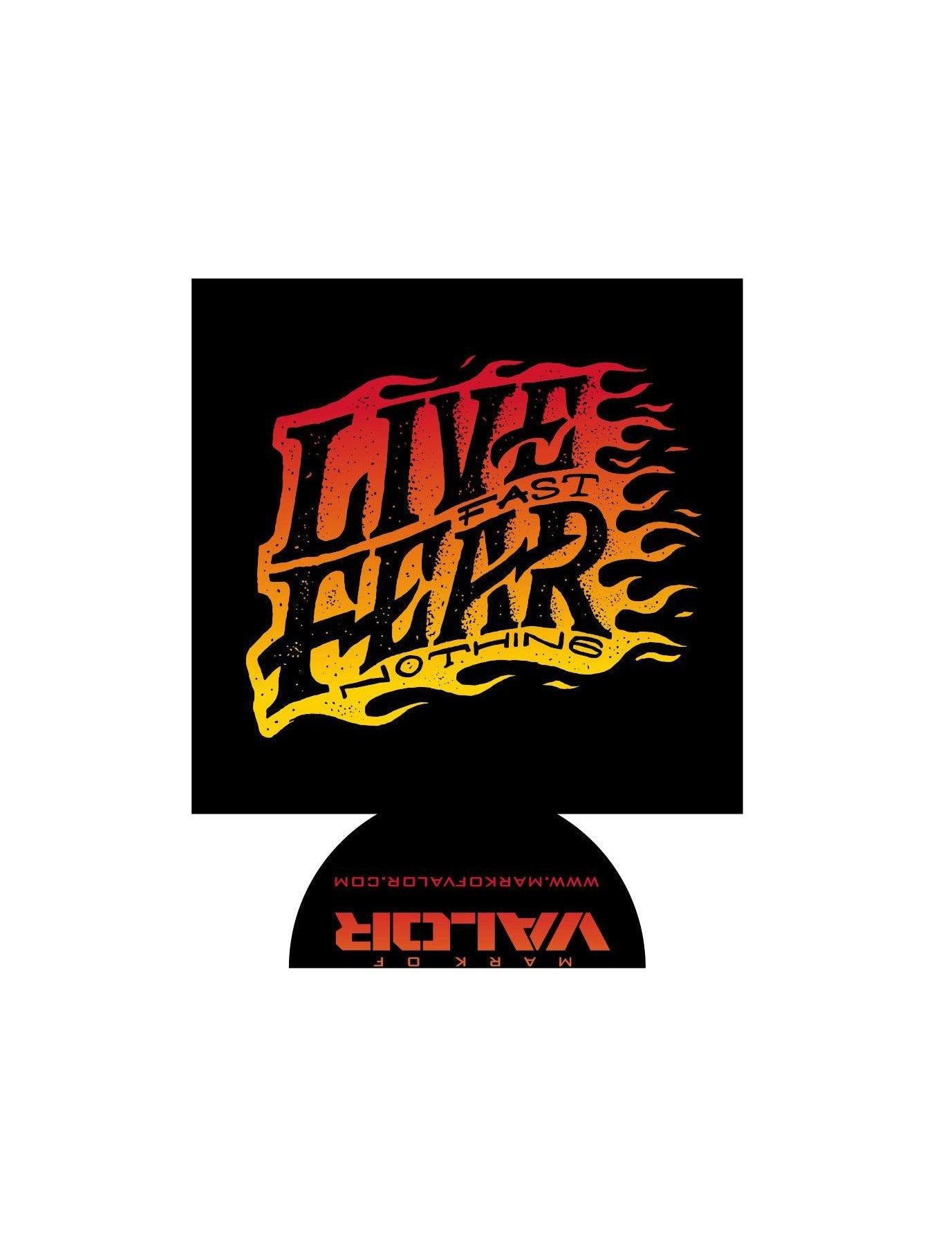 Live Fast Flames Koozie