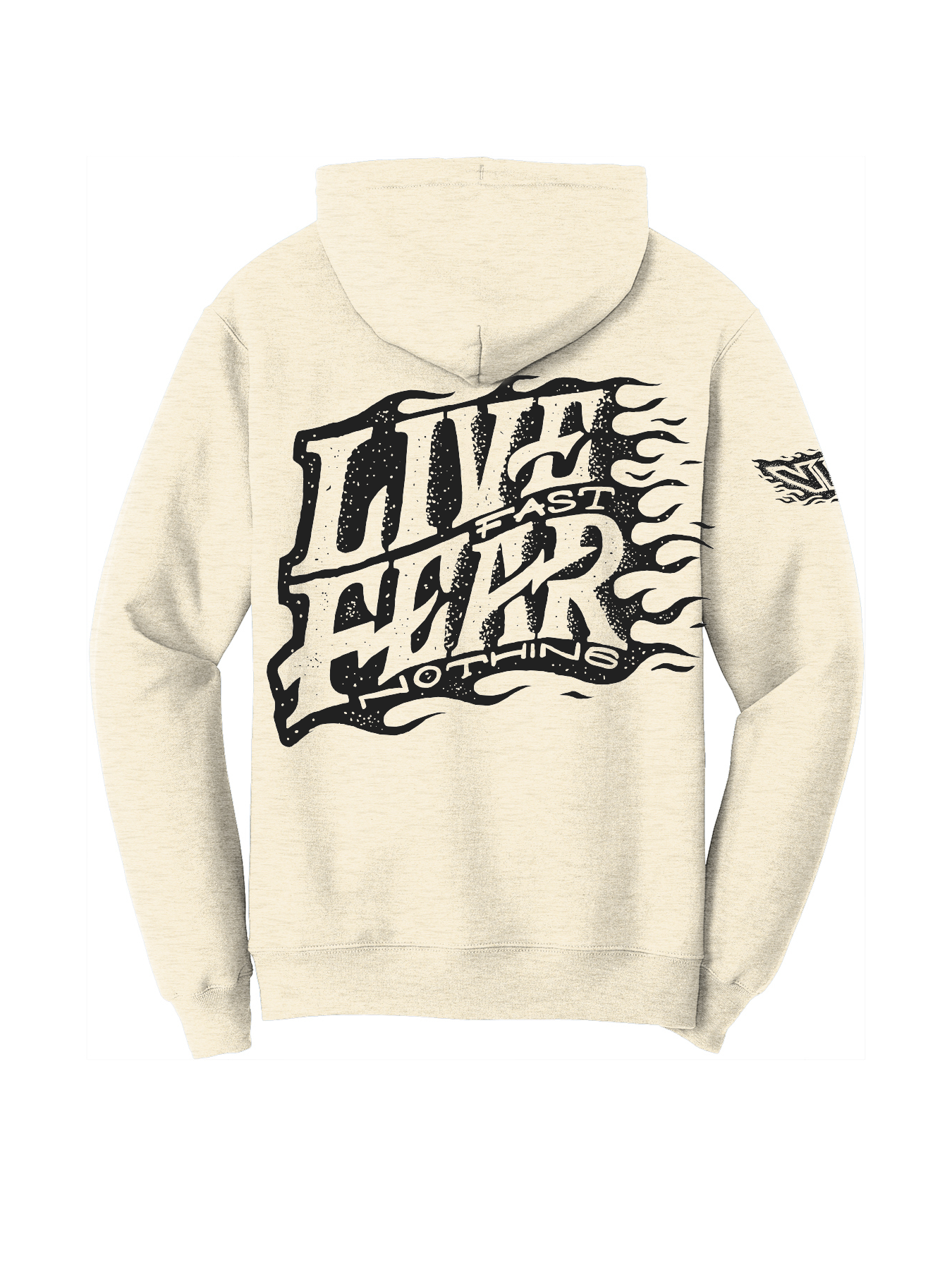 Live Fast Fear Nothing Flame Hoodie