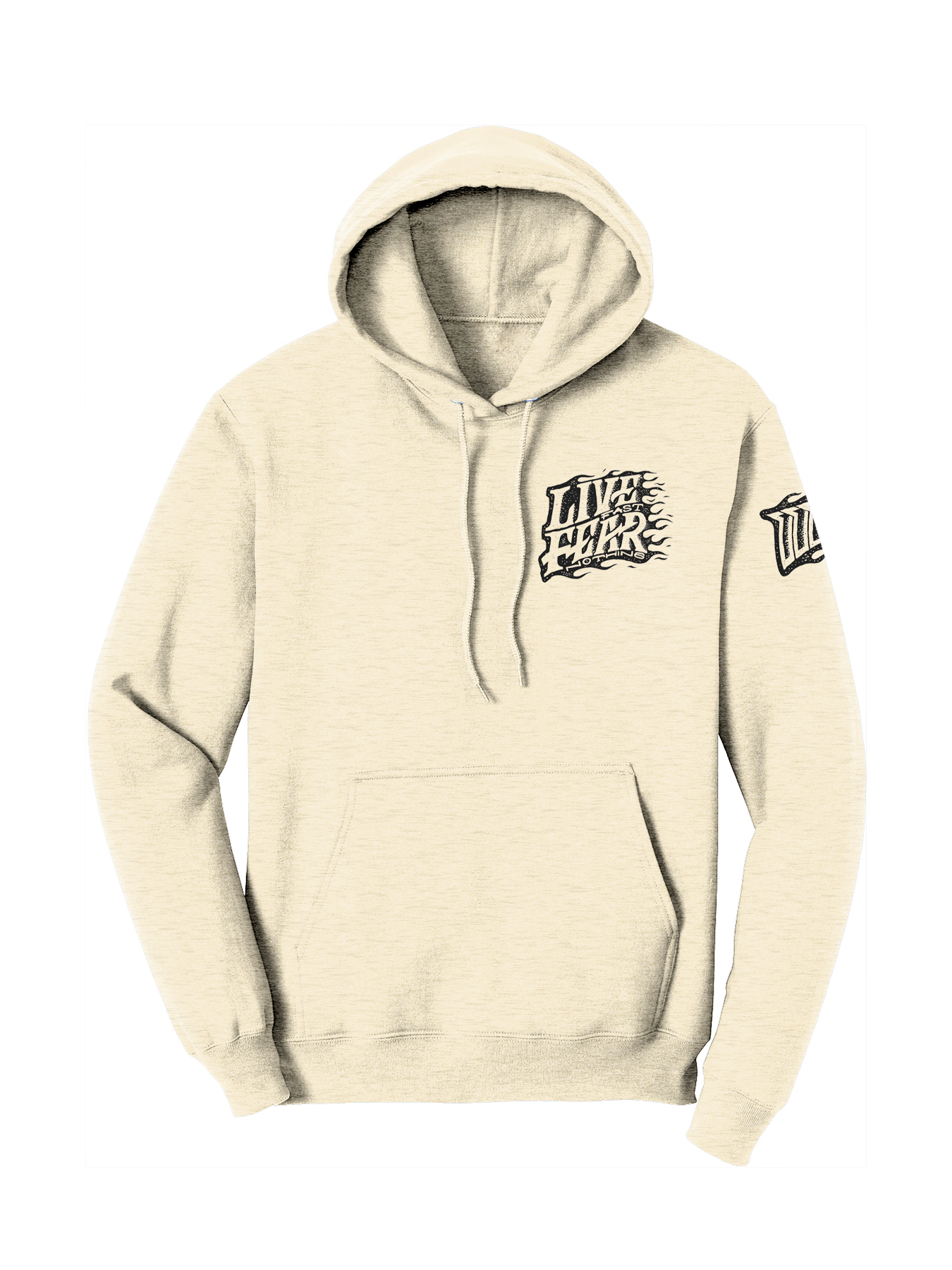 Live Fast Fear Nothing Flame Hoodie