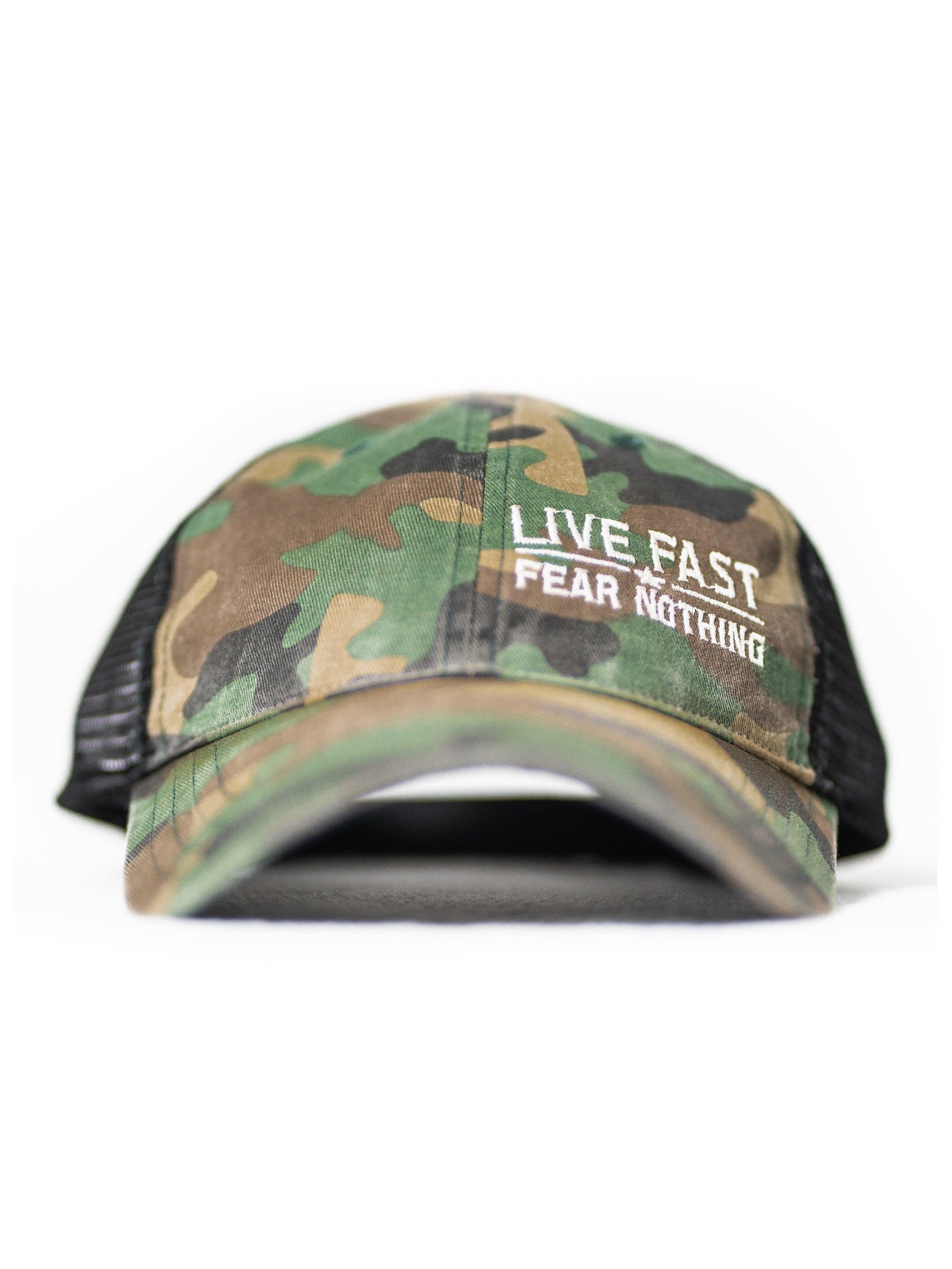 Camo Live Fast Unstructured Snapback
