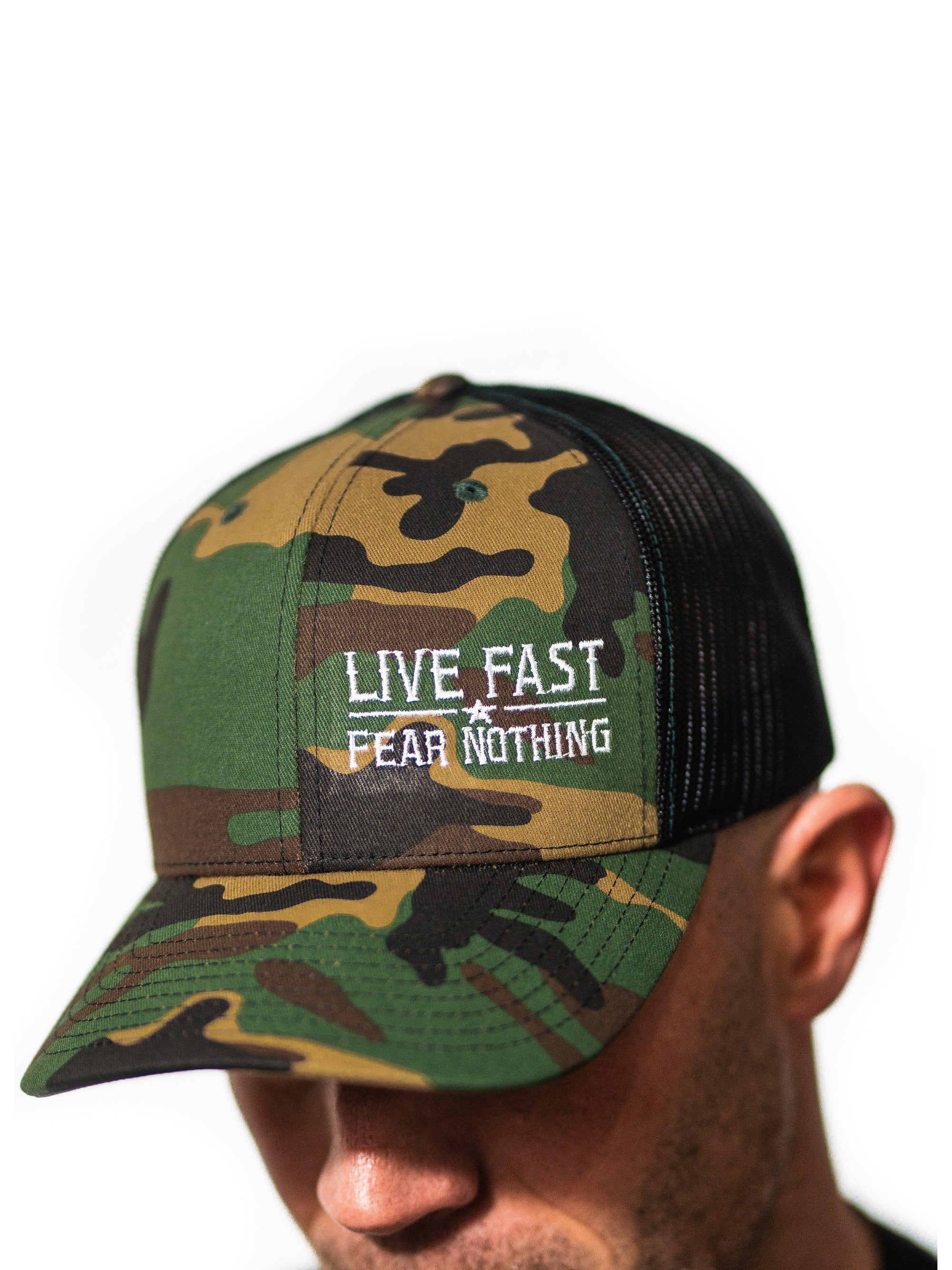 Camo Live Fast Snapback