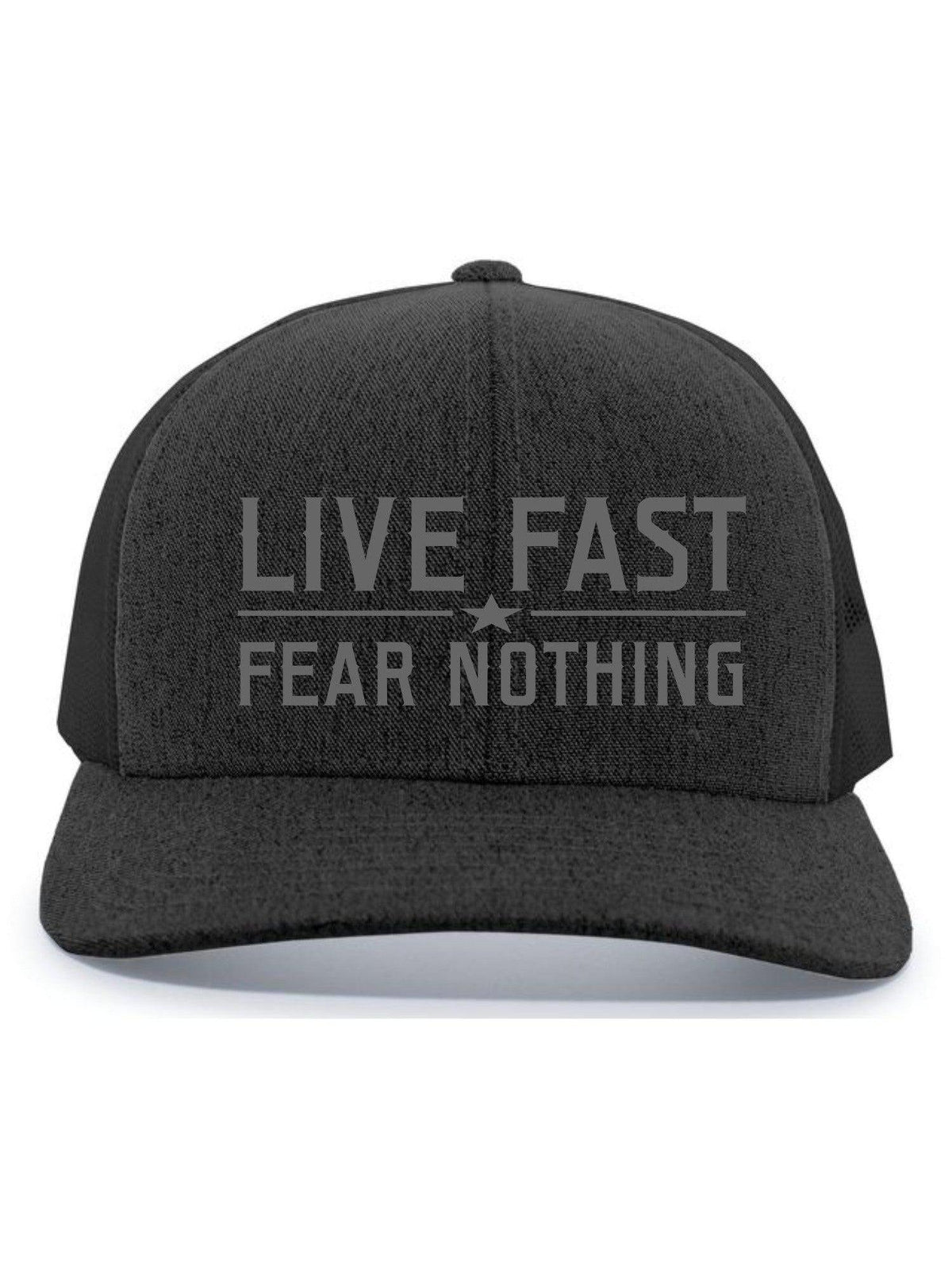 Black Live Fast Fear Nothing Big Logo Snapback