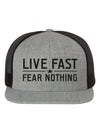 Live Fast Heather Grey Flat Bill