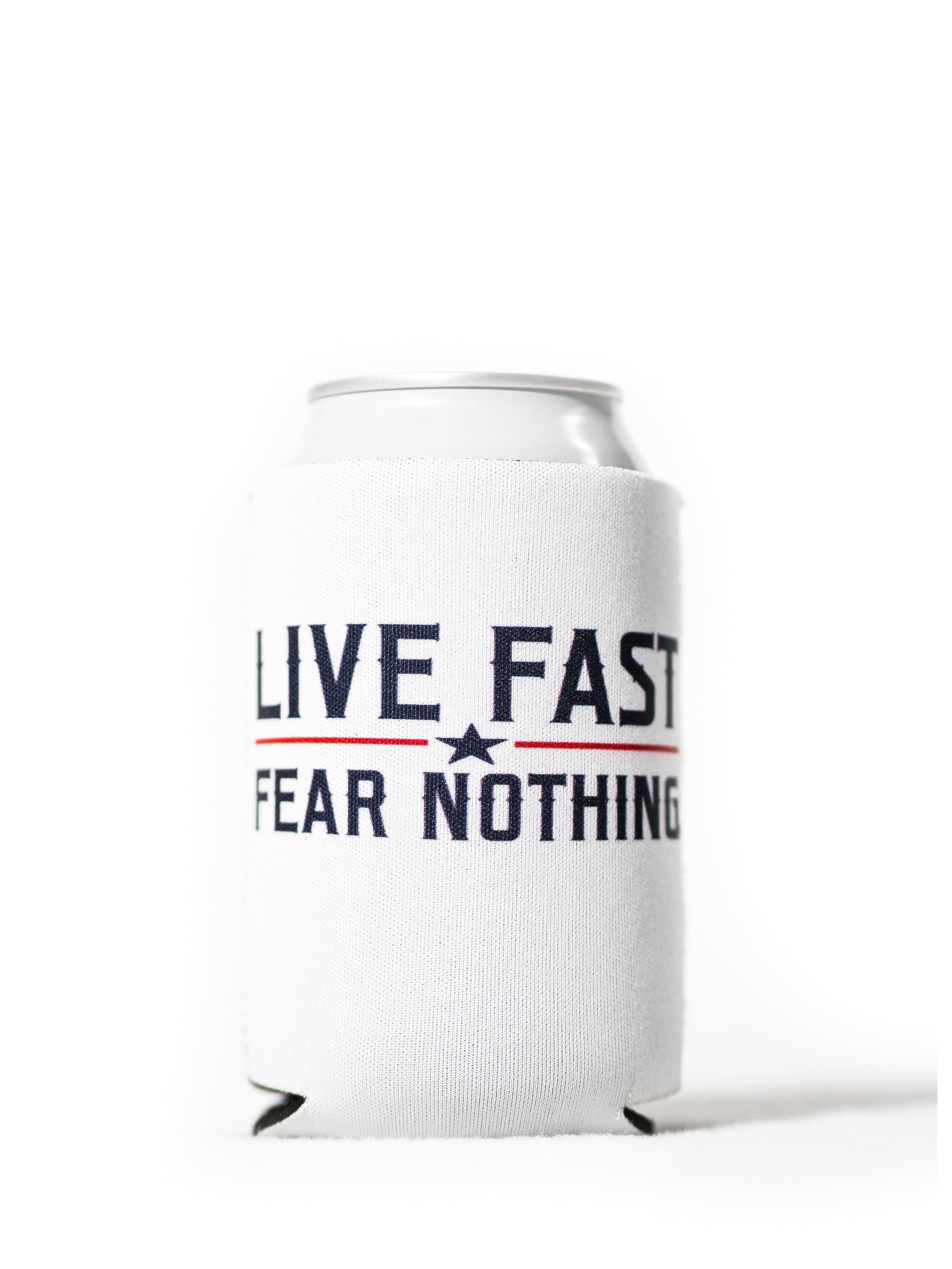 Live Fast Fear Nothing Koozie